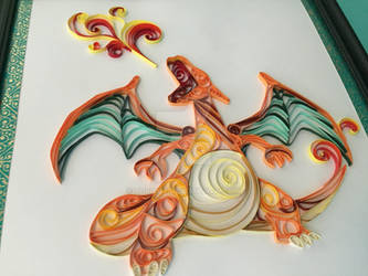 Charizard Pokemon Quilling Papercraft