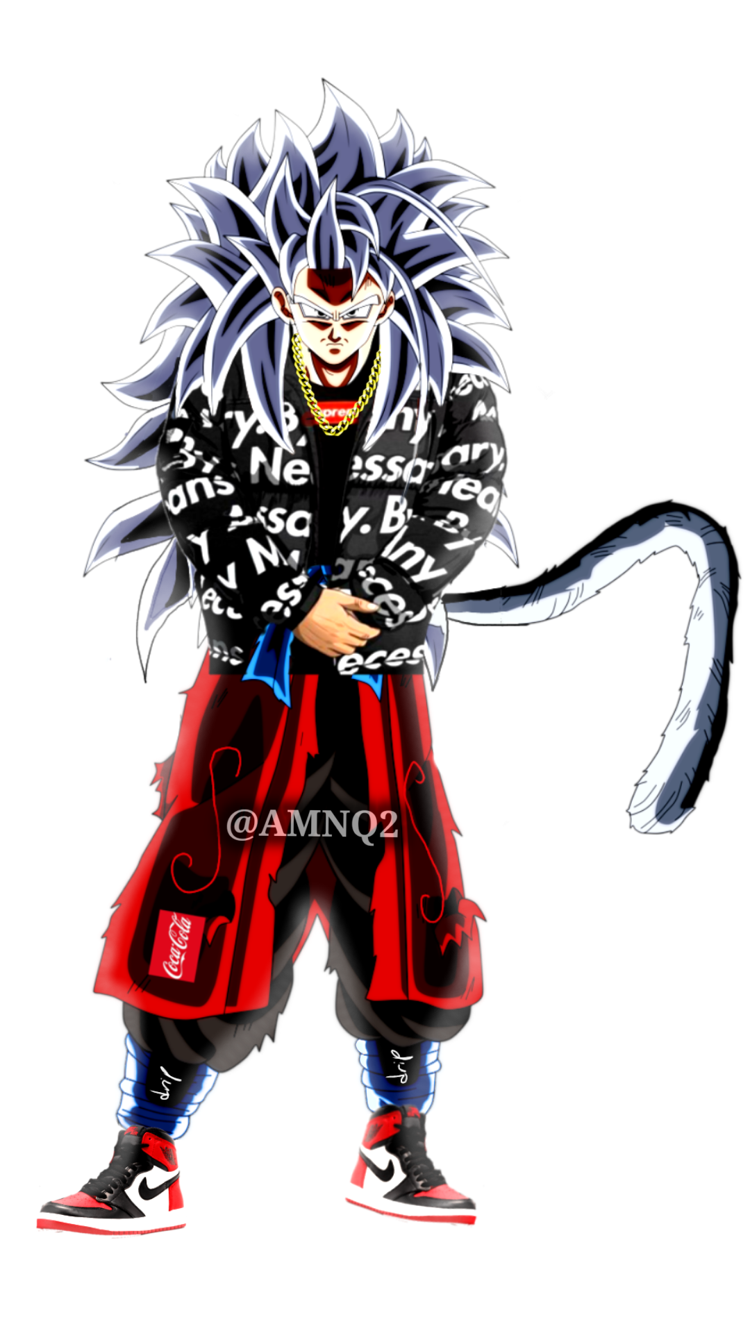 Drip SSJ5 Xeno Goku by AMNQ2DeviantQArt on DeviantArt