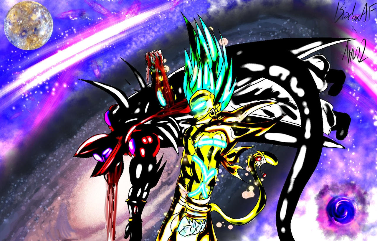 Cellbuuzer SSJ10 Mystic AF Goku Vs Dark Chaos Cellbuuzer by AMNQ2DeviantQArt on ...