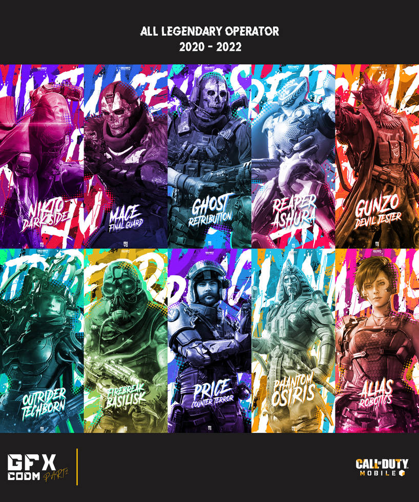 GFX CODM ALL LEGENDARY OPERATOR (LEGENDARY SKIN) by rivo22245 on DeviantArt