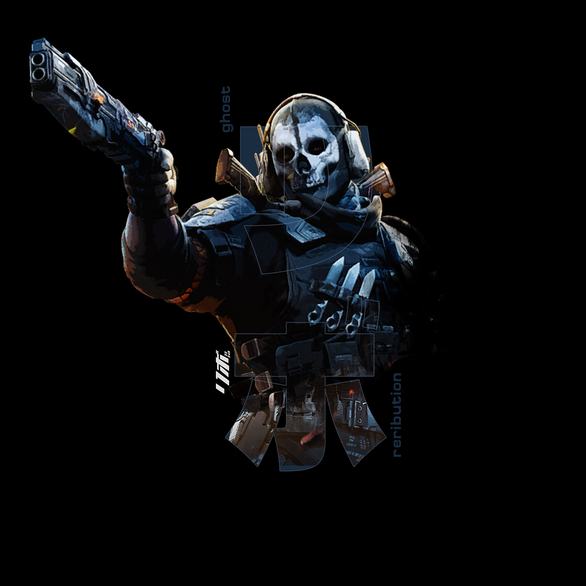 CODM GFX (STYLE 3) Ghost - Retribution part 3 by rivo22245 on DeviantArt