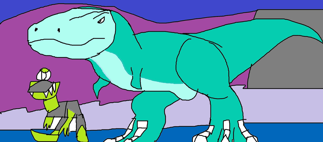 Thunder And Tyrannosaurus Rex by RazorsharkZeromax500 on DeviantArt