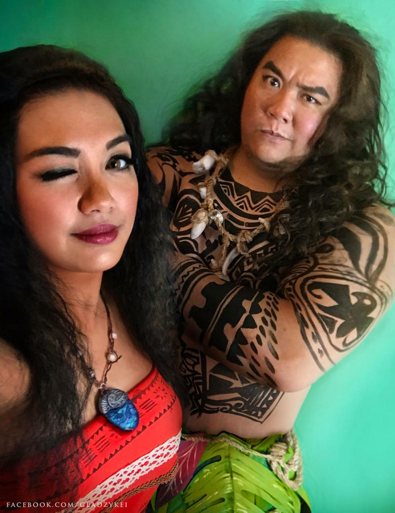 Moana and Maui Cosplay