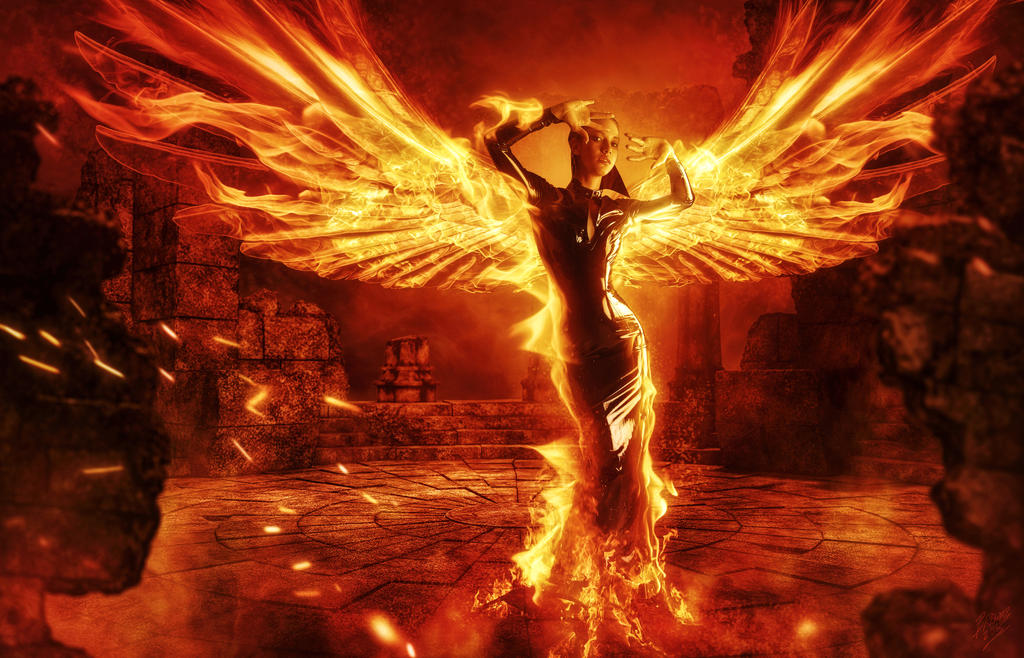 Ангел в танце с дьяволом. Феникс Восставший из пепла. Девушка с огненными крыльями. Огненный. Человек с огненными крыльями.
