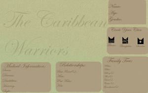 The Caribbean Warriors: Ref Sheet