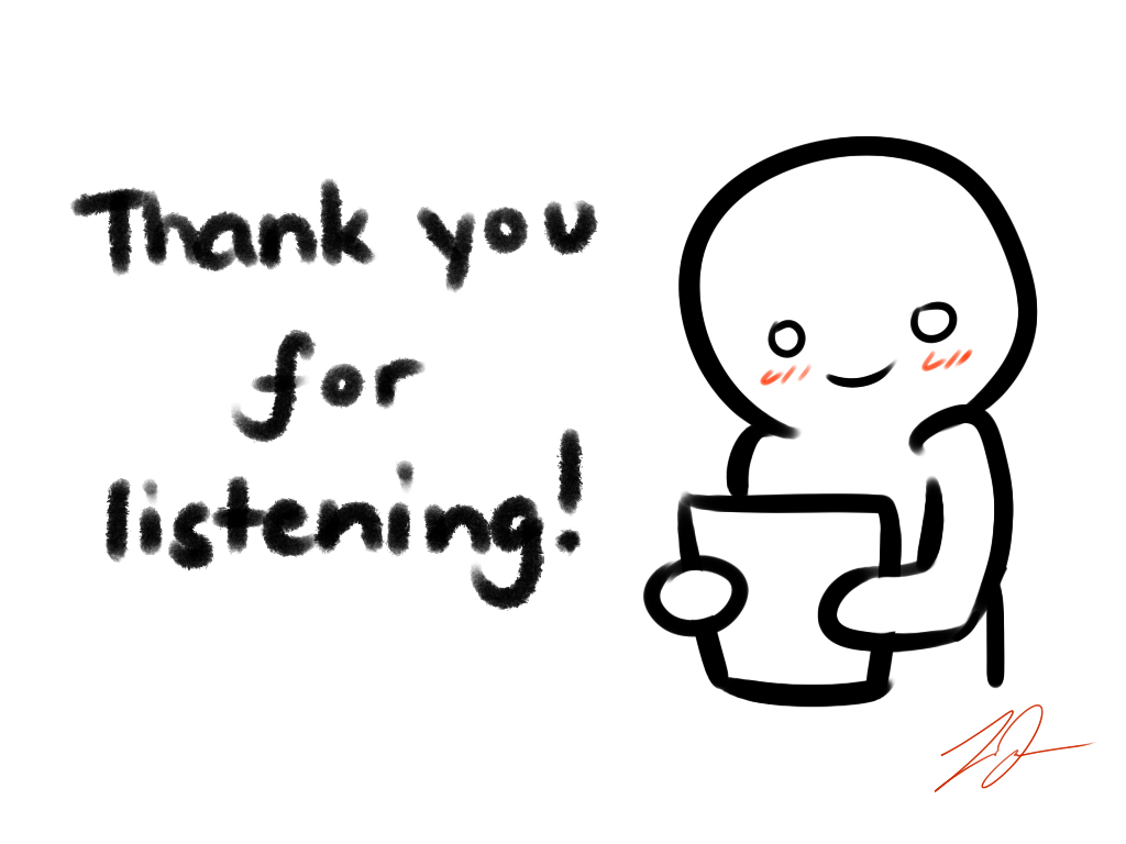 Thank You For Listening Card By Lyraeri On Deviantart