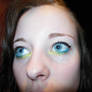 Neon Blue Lime Green Eyeliner