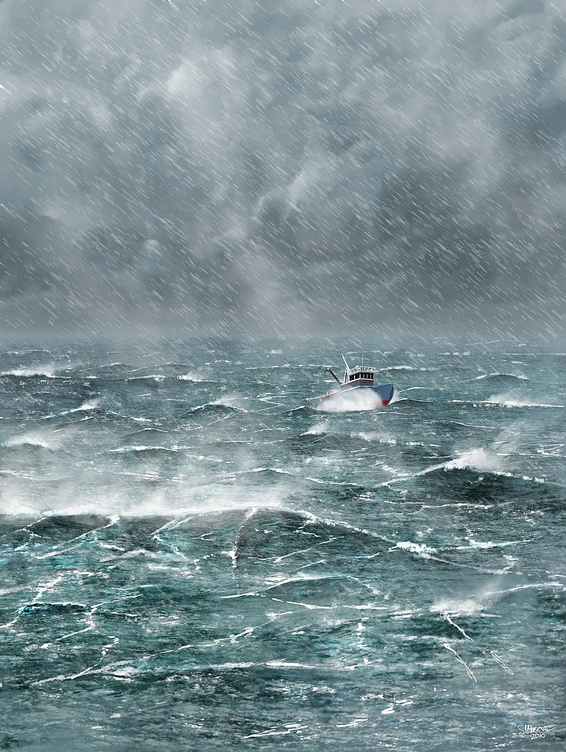 Ship in Storm
