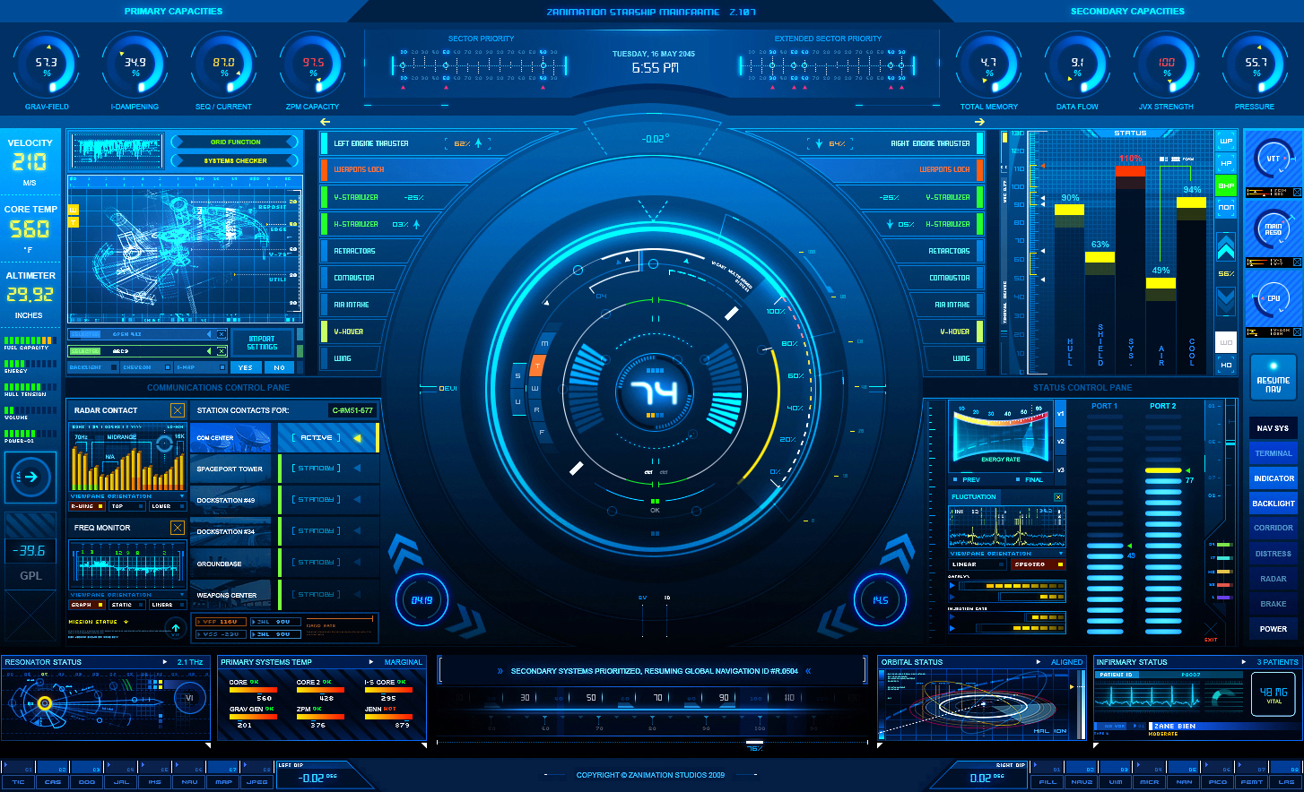 AdvancedUI: Status Screen by z-design