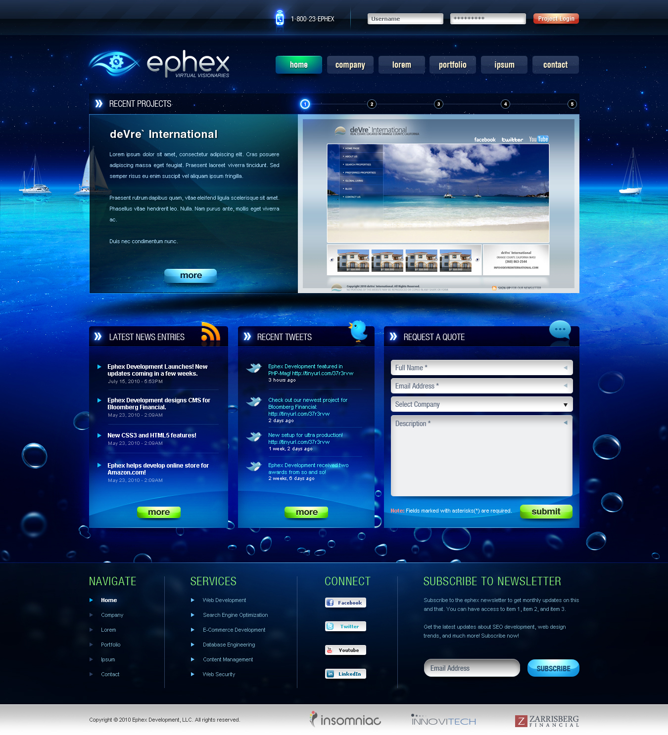 Ephex web-development by z-design