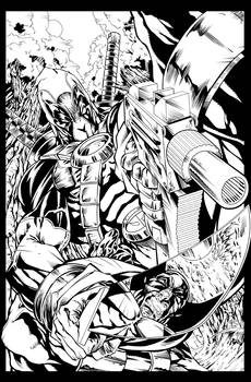 Deadpool Vs Wolverine inks