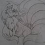 Krystal the Ninetales- Full Sketch