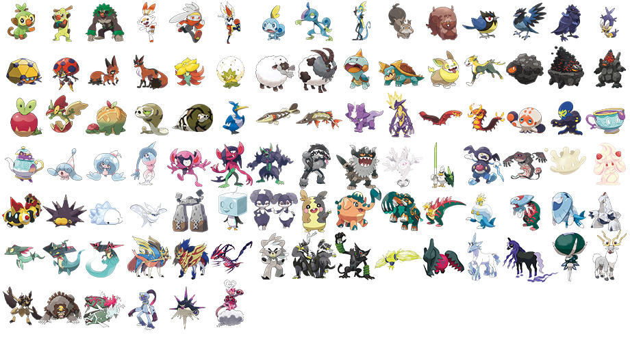 The Pokemon from gen 8. by LukeHatesWinner on DeviantArt