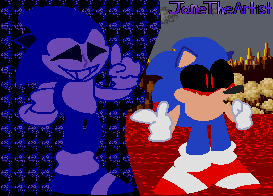 Sonic Exe Meets Majin Sonic by richsquid1996 on DeviantArt