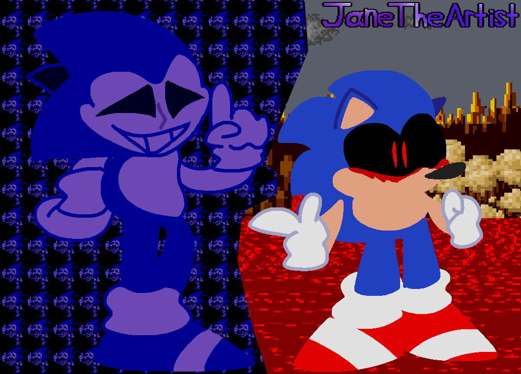 OG Sonic.EXE And Majin Sonic by JaneTheArtistYT on DeviantArt