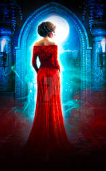 PREMADE Lady in red