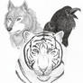 The Wolf, The Tiger, and The Raven