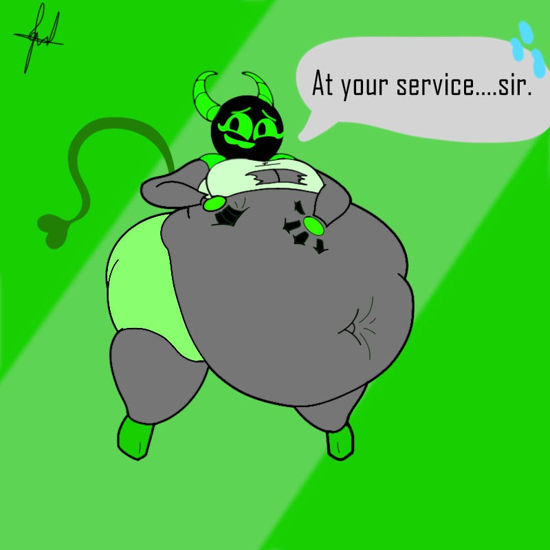 Fat Cybertooth /Request/ fat Cyber imp by Tell-mate on DeviantArt