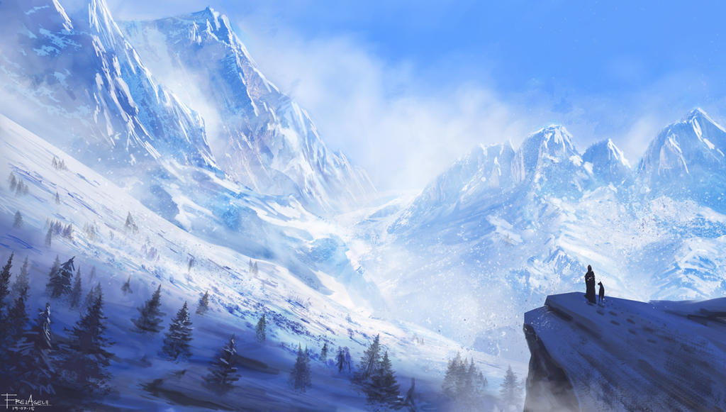 Snowy Peaks by FrejAgelii Snowy Peaks by FrejAgelii