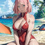 Sakura - At the Beach 3