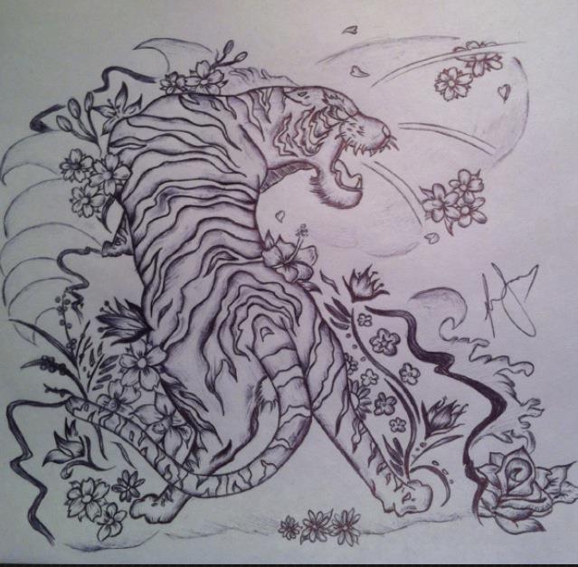 Japanese Tiger by LiinzB on DeviantArt Japanese Tiger by LiinzB on DeviantArt