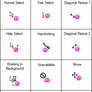 Pink Emote Cursor Pack