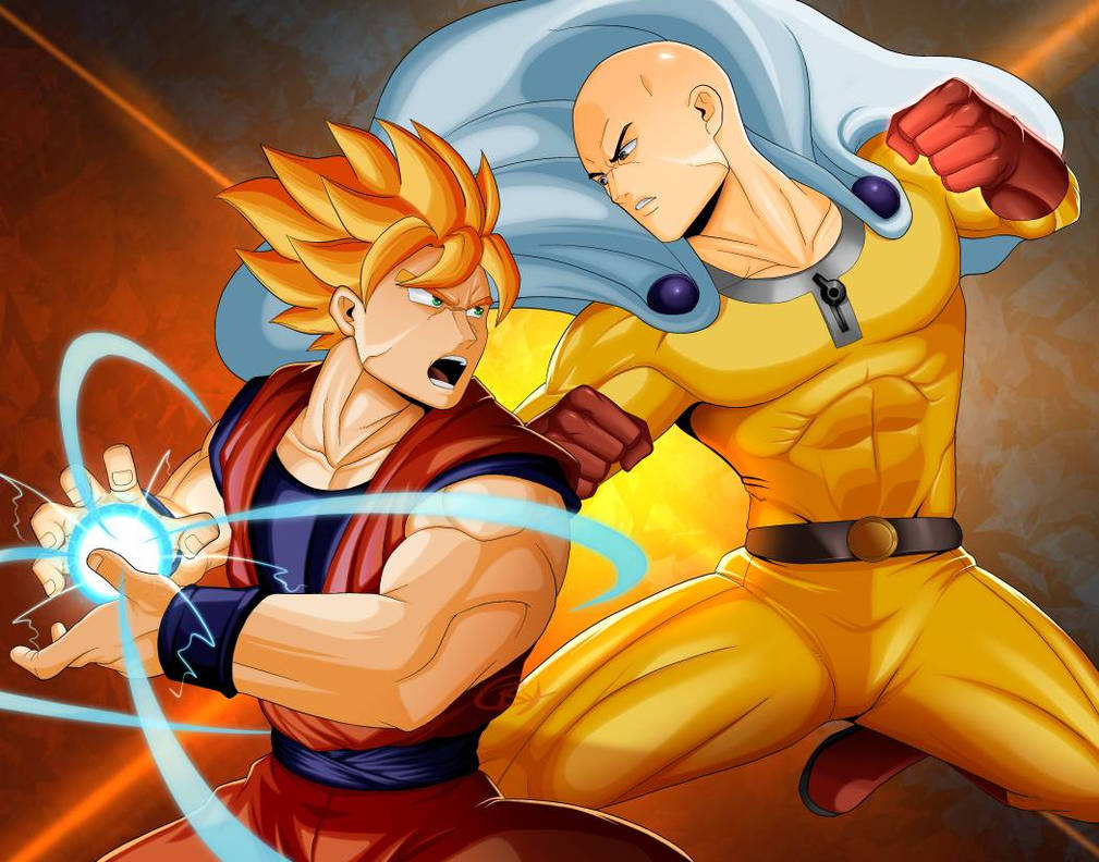 Anime Crossover-Goku x Saitama by OkamiGaze on DeviantArt