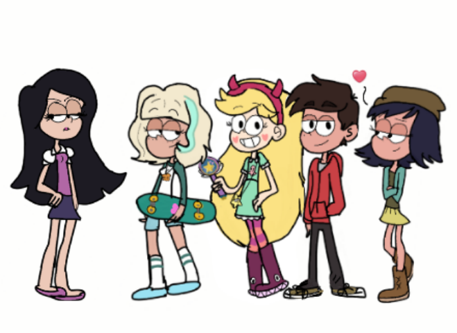 Svtfoe characters in the loud house style