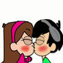 Mabel and samations kiss