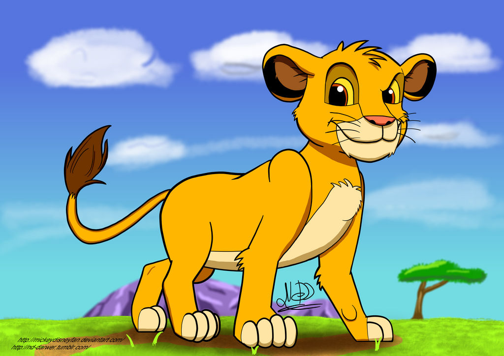 Drawing practice: Simba by mickeydisneyfan on DeviantArt
