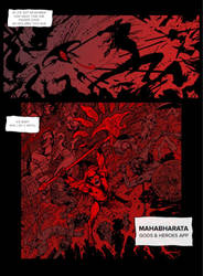 Mahabharata Indian Comic Art / Kurukshetra / India by mahabharatagods