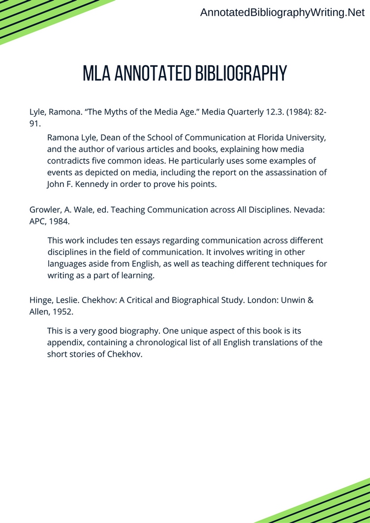 MLA Annotated Bibliography Format by AnnotatedBibWriting on DeviantArt
