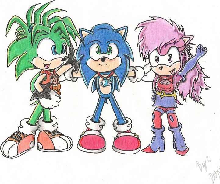 Sonic Underground: Manic _ Sonic _ Sonia