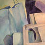 Watercolor Grocery Bags