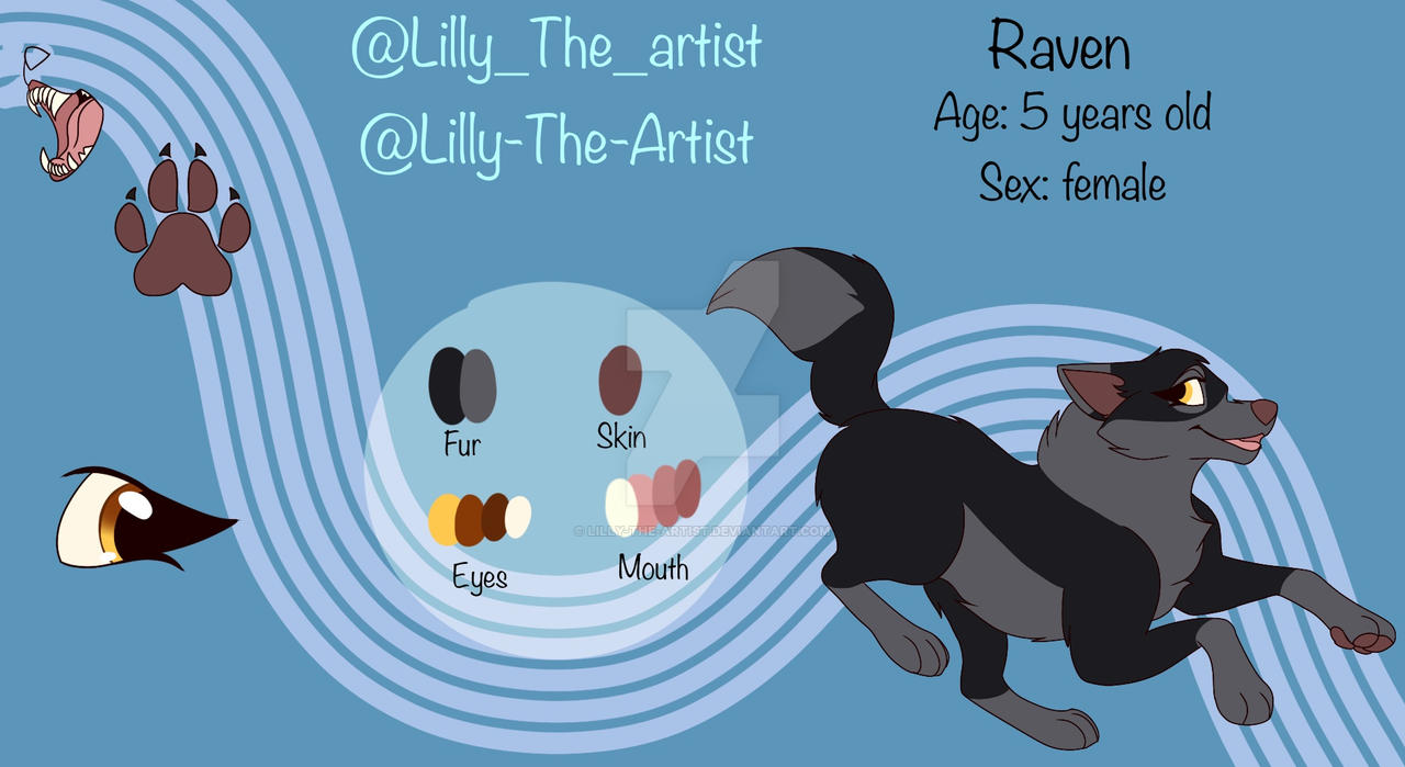 Raven Reference Sheet by Lilly-The-Artist on DeviantArt