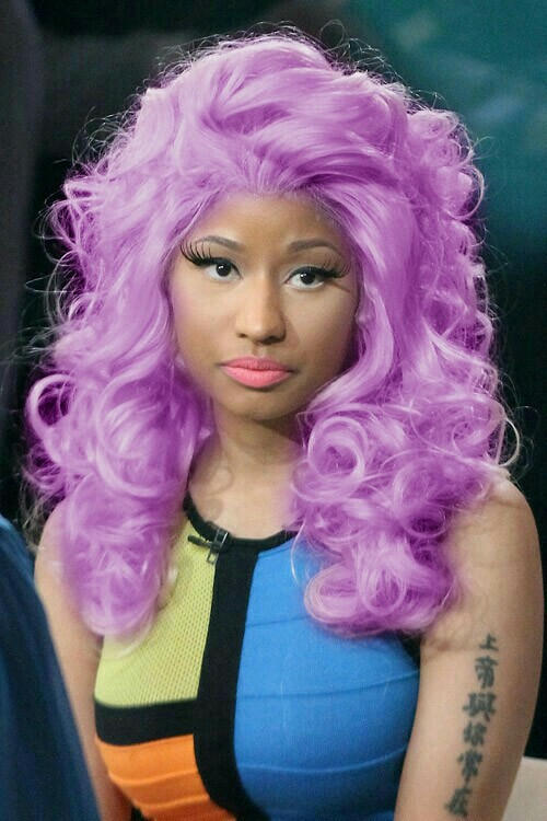 Nicki Minaj Purple Hair By Elizabethjones18 On Deviantart
