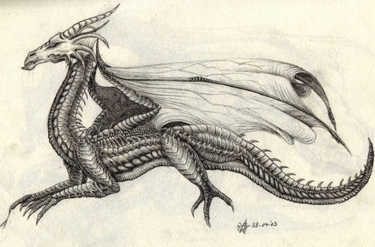 dragon lying