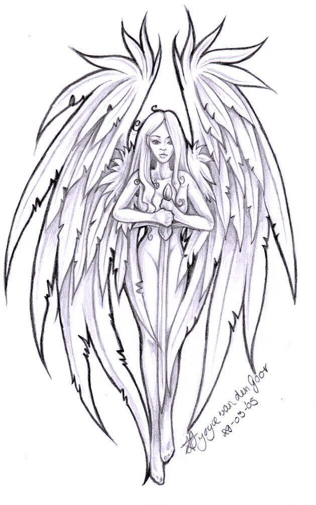 angel tattoo by PretzlCosplay on DeviantArt angel tattoo by PretzlCosplay on DeviantArt