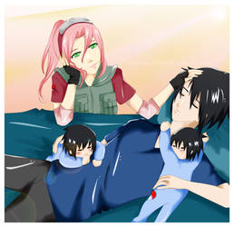 COM. SasuSaku :: Her Little Family