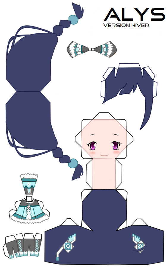 Papercraft Thalys Papercraft ALYS Hiver by Wila-Chan on DeviantArt