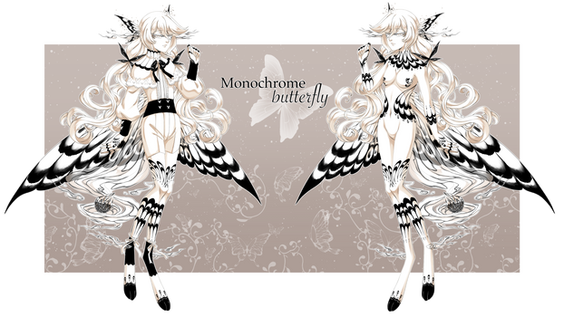 Monochrome Butterfly Adorawisp  [CLOSED]