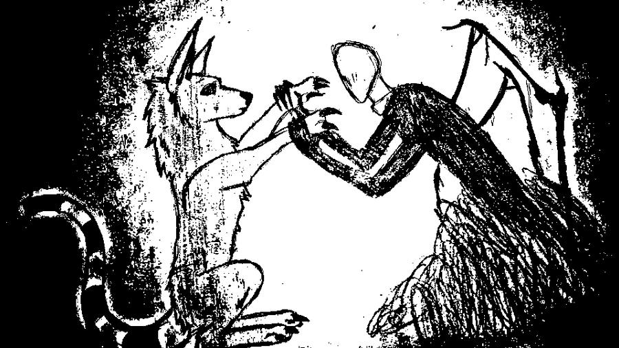 Slender Man Ringing Bell meets Slender man by ACGrimR on DeviantArt