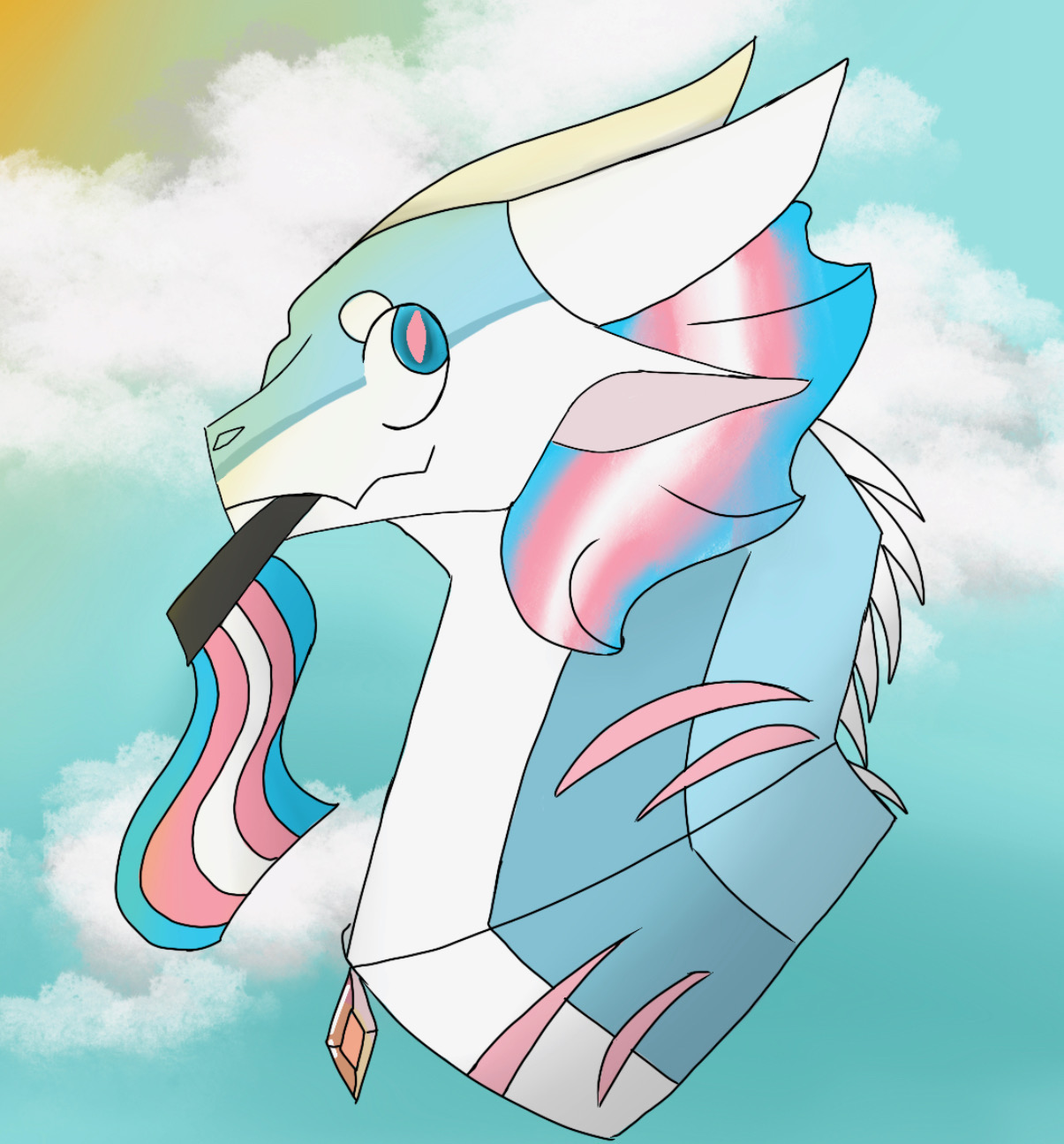 Trans Drawong Finished Drawing for Trans Visibility Day! by Burnzofspadez2 on DeviantArt