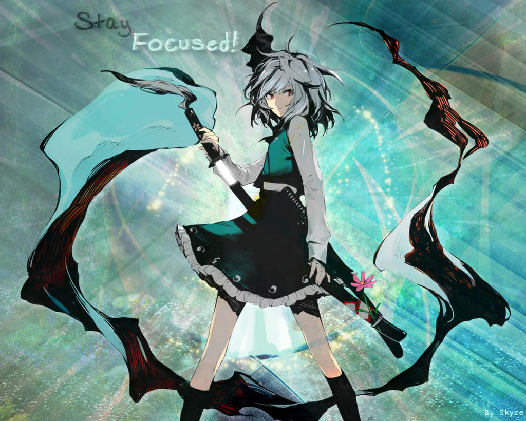 Touhou Youmu Konpaku Stay Focused! Flow wallpaper by Takuneru