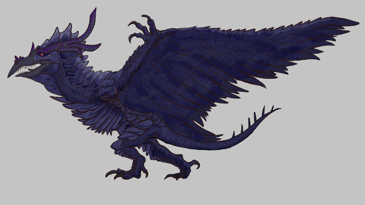 Obsidian Rodan (Normal) by Develius on DeviantArt