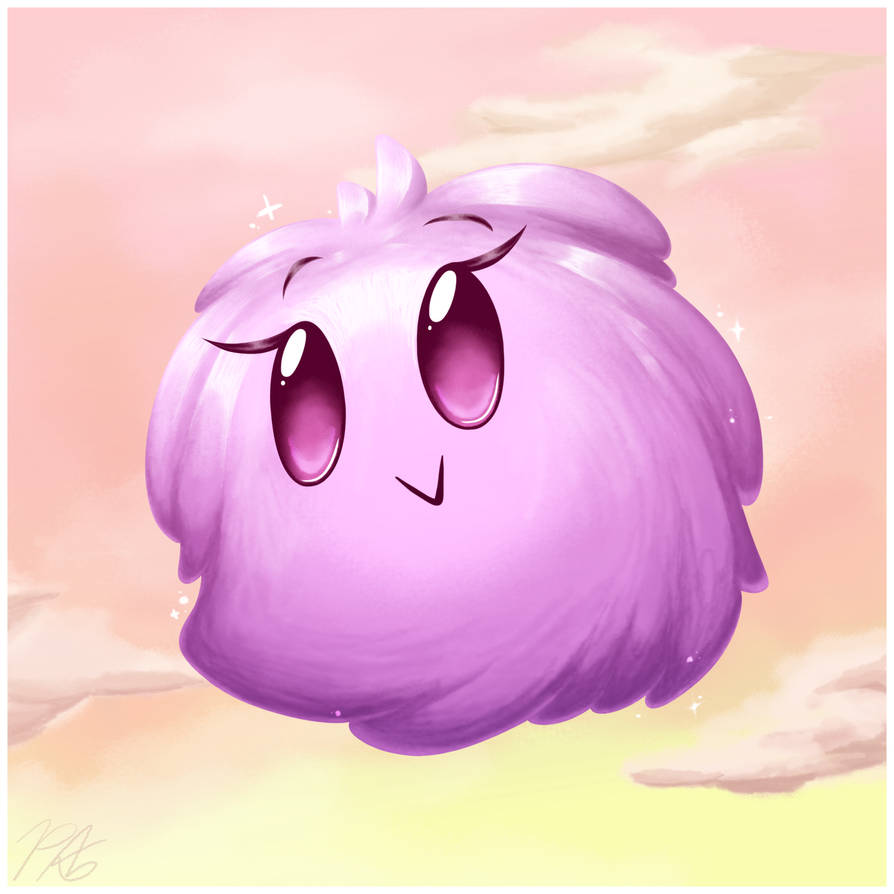 The floating fluffball by PoppyWolfMoon on DeviantArt
