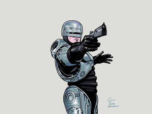 Robocop digital drawing