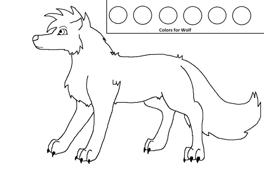 Basic Wolf Lineart Wolf Lineart by Shira96Larka on DeviantArt