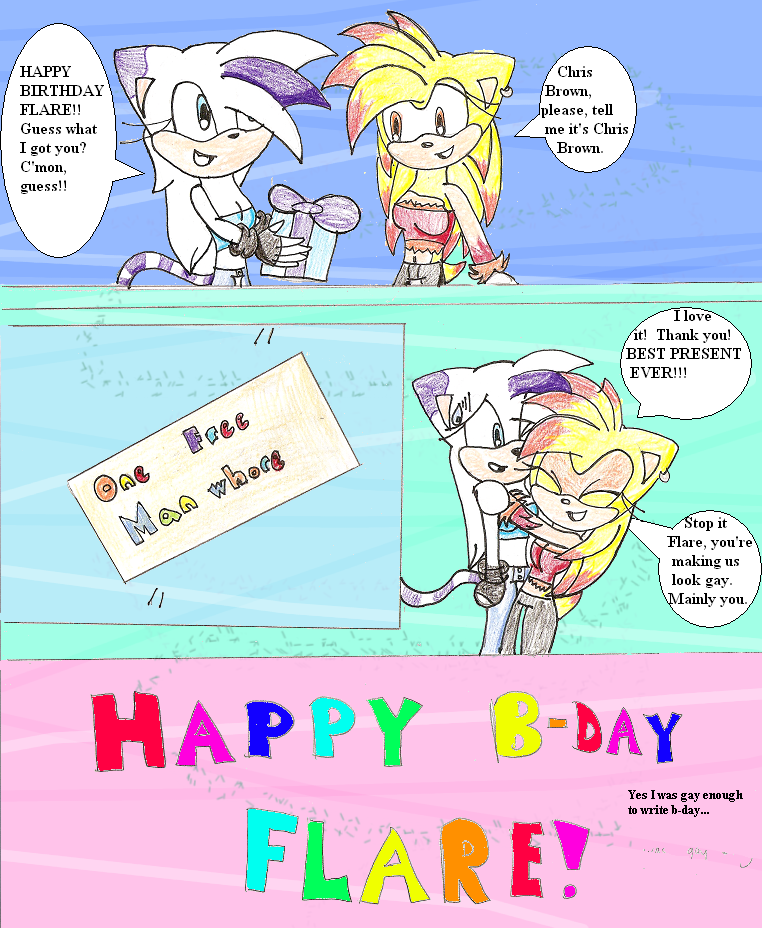 HAPPY BIRTHDAY FLARE