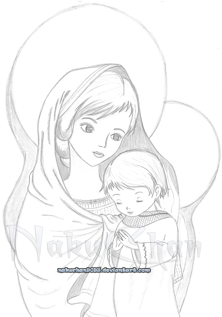 Virgen Maria y Jesus by nakuchan9095 on DeviantArt Virgen Maria y Jesus by nakuchan9095 on DeviantArt